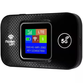 Портативный модем E5880 с LCD-дисплеем 4G LTE роутер 3000mAh 150Mbps Черный