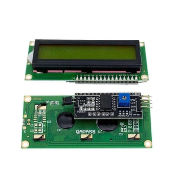 LCD 1602 для Arduino, РК-дисплей із зеленою підсвіткою з впаяним i2c модулем