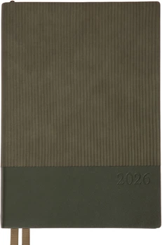 Щоденник датований Leo Planner 2026 Velvet A5 368 сторінок Зелений (252637) (5056574456700)