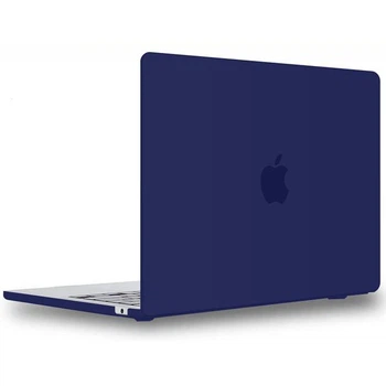 Чехол накладка Hardshell для MacBook Air 13,6" M2 2022 A2681 / M3 2024 A3113 / M4 2025 A3240 matte Case ультратонкий пластик navy blue синяя матовая