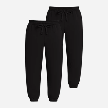 Набір спортивних штанів жіночих Ray Premium Loose U0909W-Black-Pack 2XL 2 шт Чорний (RAY2000000047775)