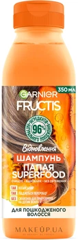 Шампунь "Папайя" для пошкодженого волосся - Garnier Fructis HairFood 350ml (783673-32028)