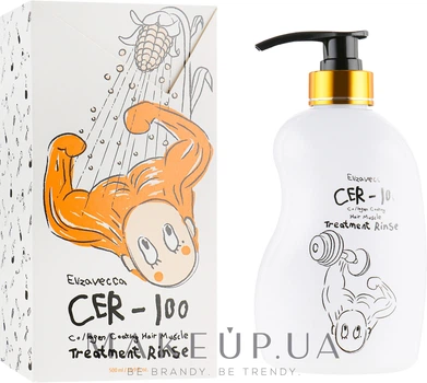 Бальзам-ополіскувач для волосся - Elizavecca CER-100 Collagen Coating Hair Muscle Treatment Rinse 500ml (795271-29992)