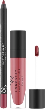 Набір для губ - Golden Rose Matte LipKit Rose Taupe (lipstick/5.5 ml + lipliner/1.6g) (878704-88419)