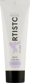 Крем-віск середньої фіксації для укладання волосся - Elea Professional Artisto Wax Cream 75ml (934356-93405)