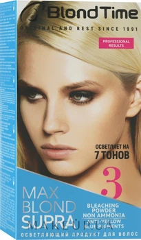Краска освітлювач для волосся Супра Max Blond на 7 тонів №3