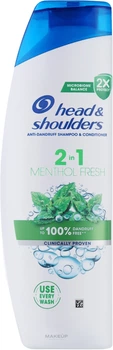 Шампунь та бальзам-ополіскувач проти лупи 2в1 "Свіжість ментолу" - Head & Shoulders 2in1 Menthol 625ml (35789-3957691)