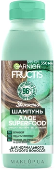 Шампунь "Алое", зволоження для нормального і сухого волосся - Garnier Fructis Superfood 350ml (783679-31041)