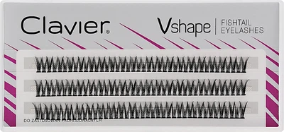 Накладні вії, 10 мм - Clavier V-Shape Eyelashes (900000-97477)