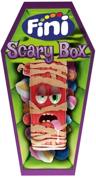 Набор сладостей Fini Halloween Scary Box в зеленой упаковке в виде гроба 92 г