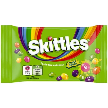 Драже Skittles Crazy Sours бешено кислый 38 г 1 шт