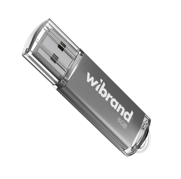 Флеш-накопичувач Wibrand USB 2.0 8Gb Cougar Срібний 72767