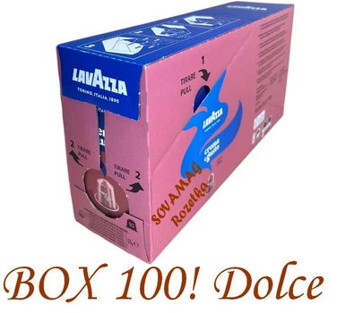 Ящик Кави в Капсулах Nespresso Lavazza Crema e Gusto DOLCE Aluminium (10 упаковок по 10 капсул)