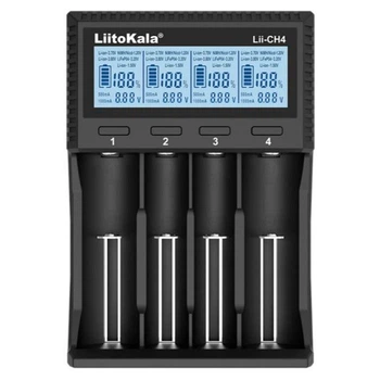 Зарядне LiitoKala Lii-CH4 1-4 еленментів Li-ion, IMR, LiFe, NiMH LCD, TypeC