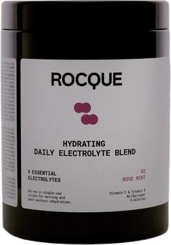 Дієтична добавка Rocque Hydrating Daily Electrolyte Blend Троянда та м'ята 28 пакетиків (5907152950823)