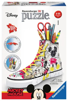 Puzzle 3D Ravensburger Stojak na puzzle: Sneaker Myszka Miki 108 elementów 12055 (4005556120550)
