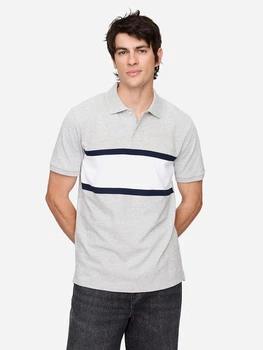 Поло длинное мужское GAP 451100963 2XL Серое (1159844350)