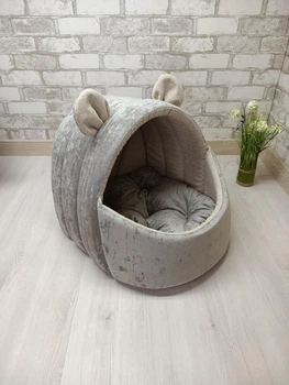 Будинок лежанка для котів та собак Animals_joy Кошик М 46*42 см(190)