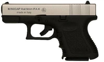 Пистолет сигнальный Bruni Mini Gap Silver (cal.9 PAK) Glock 26