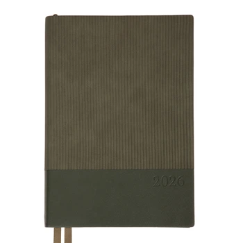 Ежедневник Leo Planner А5 2026 Velvet 368 с Темно-зеленый (252637)