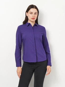 Рубашка хлопковая женская Primark 31-0341 XS Фиолетовая (KAY2000001657355)