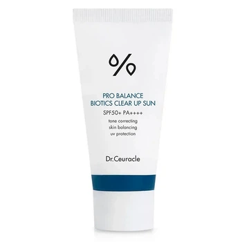 Сонцезахисний освітлюючий крем з пробіотиками Dr. Ceuracle Pro Balance Biotics Clear Up Sun SPF 50+ PA++++, 50 мл (8806133614884)