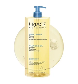 Очищувальна олія для обличчя і тіла для чутливої шкіри Uriage Hygiene Cleansing Oil 1 л