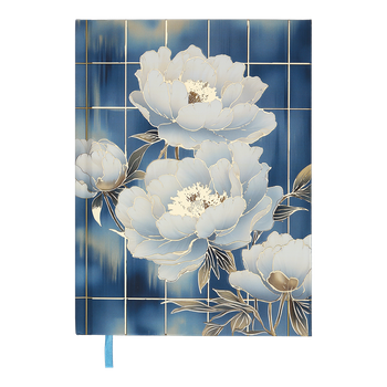 Ежедневник BuroMax PEONY BM.20170-14 А-5 голубой