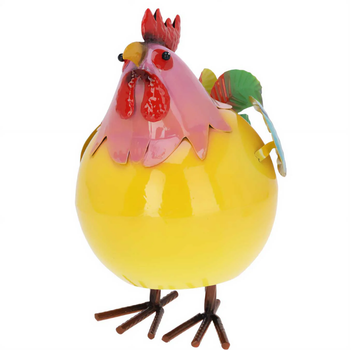 Figurka kogut ProGarden metalowy kolorowa 21 x 25 x 28 cm (5902973455656)