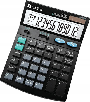 Kalkulator Eleven 12-cyfrowy Black (CT-666N)