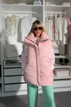 Жіночий теплий жилет Fashion 9GSB_107Light Pink L Світло-рожевий (2000000957456)