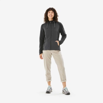 Кофта жіноча NH500 Hybrid для туризму XS QUECHUA