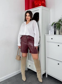 Женские шорты Fashion 9SB_292Bordo XXL Бордовые (2000000950792)