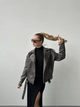 Жіноча куртка Fashion 7RN_715D-grey M Темно-сіра (2000000940038)