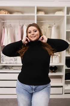 Жіноча водолазка Fashion 9MIS_523Black XXL Чорна (2000000954264)