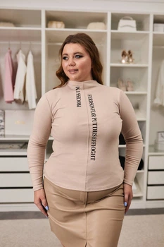 Женская водолазка Fashion 9MIS_522Beige XXL Бежевая (2000000954080)