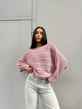 Женский джемпер Fashion 9LM_5054Light Pink L Светло-розовый (2000000947822)