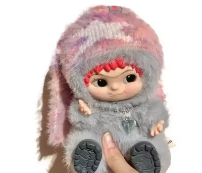 Игрушка фигурка-брелок Вакуку Wakuku, 18 см, сюрприз в коробке, серый (WV1-3865)