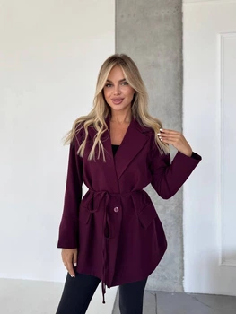 Жіночий піджак Fashion 9ANN_1679Bordo M Бордовий (2000000955896)