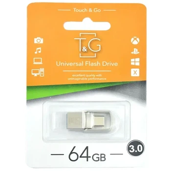 Флешка T&G 104 64GB 2.0 USB-Type C металева