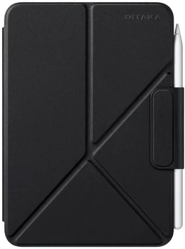 Чехол для планшета Pitaka MagEZ Case Folio 2 для Apple iPad mini 6/iPad mini (A17 Pro) с креплением для стилуса Apple Pencil Black (FIM2401)