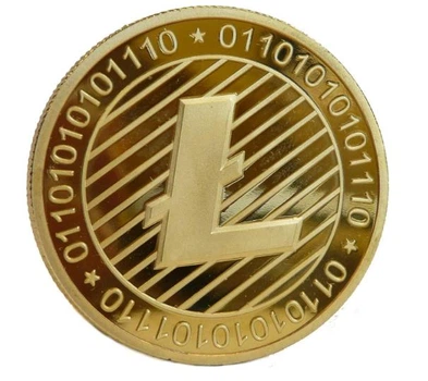 Сувенирная монета LITECOIN Лайткоин в пластиковой прозрачной коробке/чехле V2 (530284940) Золото