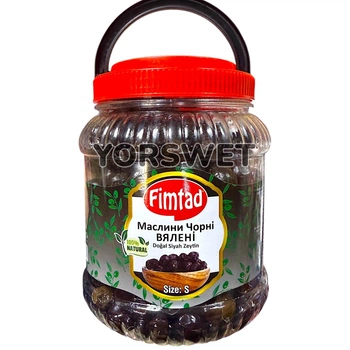 Маслини чорні в'ялені Fimtad 1200 г (0008)
