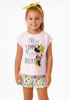 Комплект (футболка, шорты) Disney Minnie Mouse (Минни Маус) 104 см Разноцвет UE10181