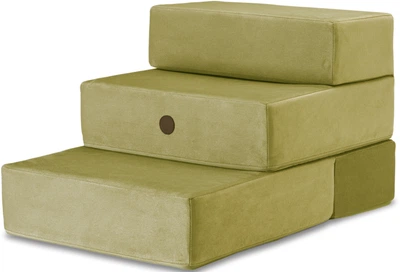 Ступеньки для собак Harley and Cho Tetris Double Olive Velur S высота 12 см (3103697)