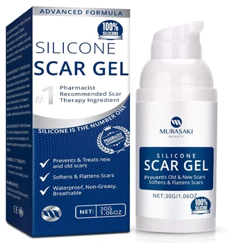 Силіконовий гель проти рубців і розтяжок MURASAKI BEAUTY 100% Silicone Scar Gel 30 г