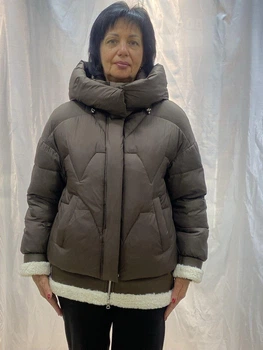 Зимова жіноча куртка Snow Owl 25A150 Шоколад, M