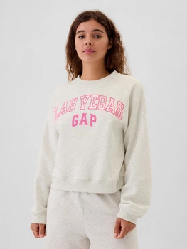 Свитшот на флисе женский GAP 194053650 XL Молочный (1159843861)