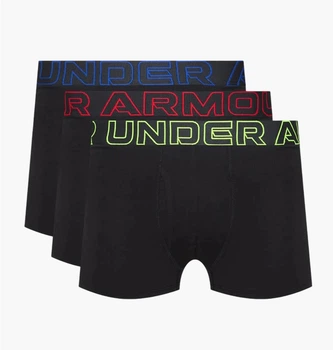 Труси-боксерки чоловічі Under Armour Ua Performance Cotton - Solid 3 In 3Pk S Чорний 1383891-004