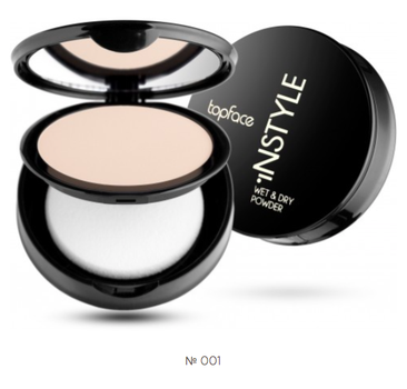 001 Пудра компактна Topface Instyle Wet & Dry Powder - PT261